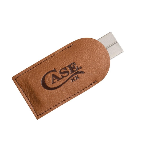 Case Cutlery 2023 Case Knife Sharpener Diamond Stone W/Embellished Leather Sheath - CAS-09533