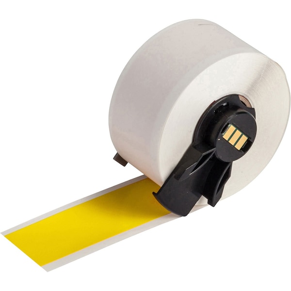Brady Label, Vinyl, Color Yellow, 1" W - M6C-1000-595-YL