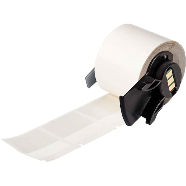 Brady Label, 1 1/2 in W, Clear; White - M6-32-427