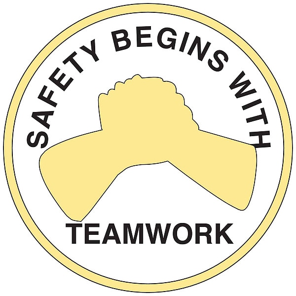 Brady Hard Hat Emblem Labl, 2in. dia., Vinyl, PK4, 42269 - 42269