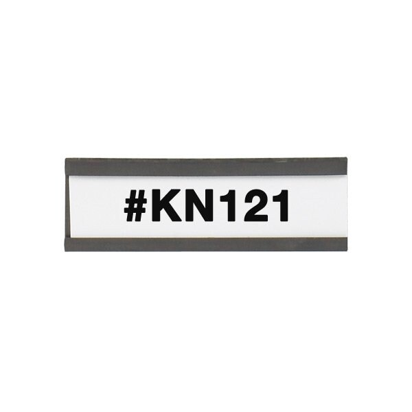 Bsc Preferred 1 x 3'' Magnetic C-Channel Cardholders, 25PK - BUY00019265