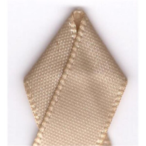 Papilion Papilion R074400090835100Y .38 in. Double-Face Satin Ribbon 100 Yards - Tan - R074400090835100Y