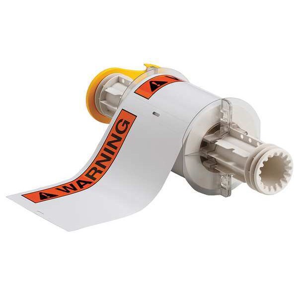 Brady Label, Orange/Black/White, Labels/Roll: 95 - 130758