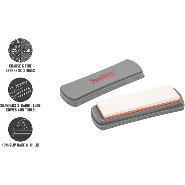 Smiths Consumer Products 2023 Smith'S 6In Dual Grit Medium Whetstone 325/750 - SMI-51313