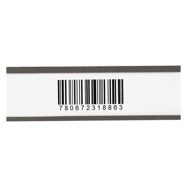 Partners Brand Magnetic "C" Channel Cardholders, 2" x 6", Black, 25/Case - LH195