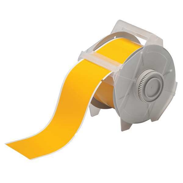 Brady Thermal Transfer Label, Yellow, Labels/Roll: 270 - 121548