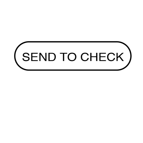 Nevs Send To Check Label 5/16 x 1-1/4" - D-3557