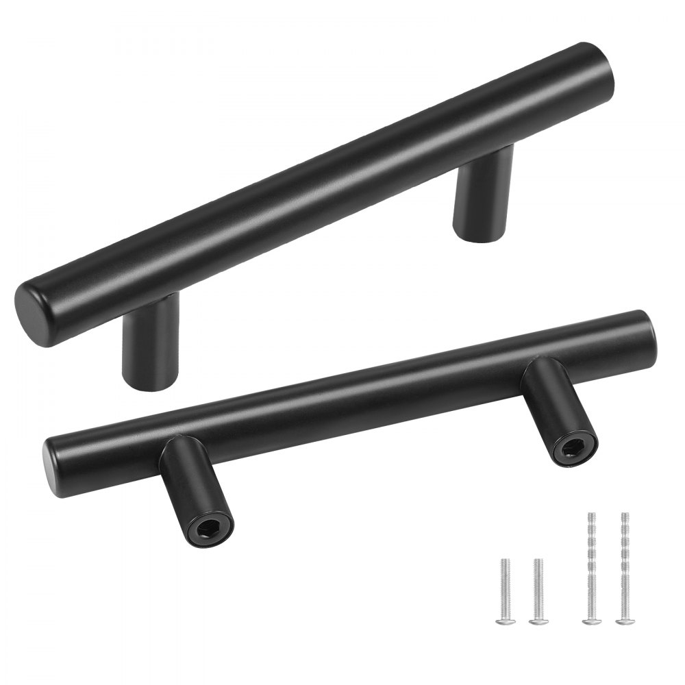 VEVOR 30 Pack Cabinet Pulls, 3in / 76mm Center to Center Slim Kitchen Cabinet Drawer, Stainless Steel Modern Kitchen Cupboard Door Handles for Kitchen Bathroom Bar Hardware Matte Black - CJLSBXGPS30PYUFNMV0