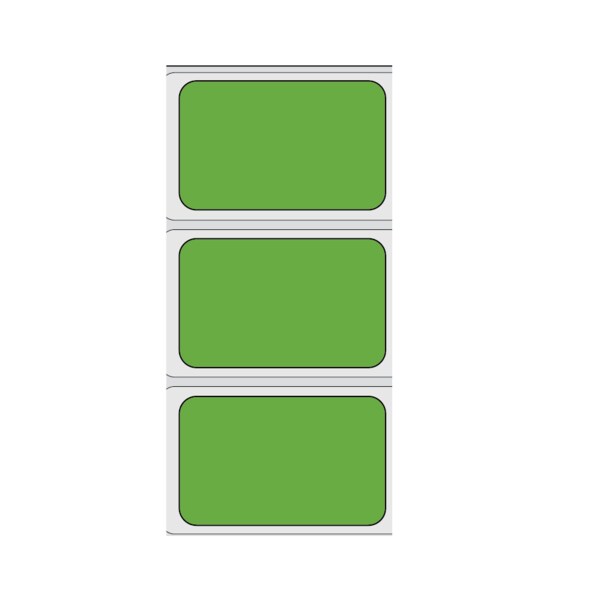 Nevs Direct Thermal Piggy Back Label, Strip Style 1-up 13/16" x 1-11/16" - CS-PB-T-GS