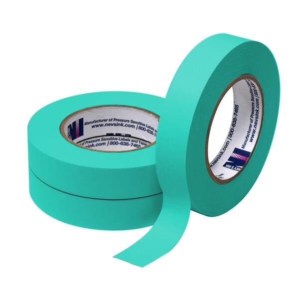 Nevs 1" wide x 60yd Aqua Labeling Tape - T-100-AQUA