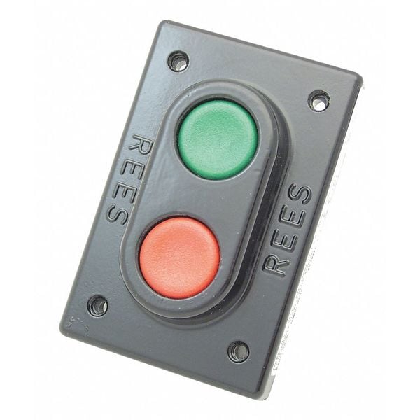 Émbolo Rees, Verde/Rojo, Plástico, 1" - 02140032