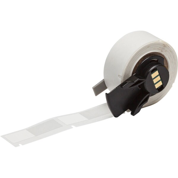 Brady Label, Color Clear/White, 1/2" W, 1/2" H - M6-202-461
