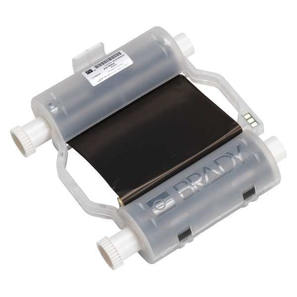 Brady Printer Ribbon, 4-21/64" W, 200 ft. L, Black - B30-R6600
