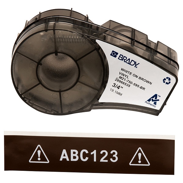 Brady Label Tape Cartridge, Permanent Printer - M21-750-595-BR
