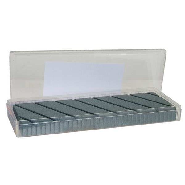 Norton Abrasives Single Grit Sharpening Stone, 9 in W, 3 in L, 3/4 in H, Silicon Carbide, 100 Grit, Green - 69936687444