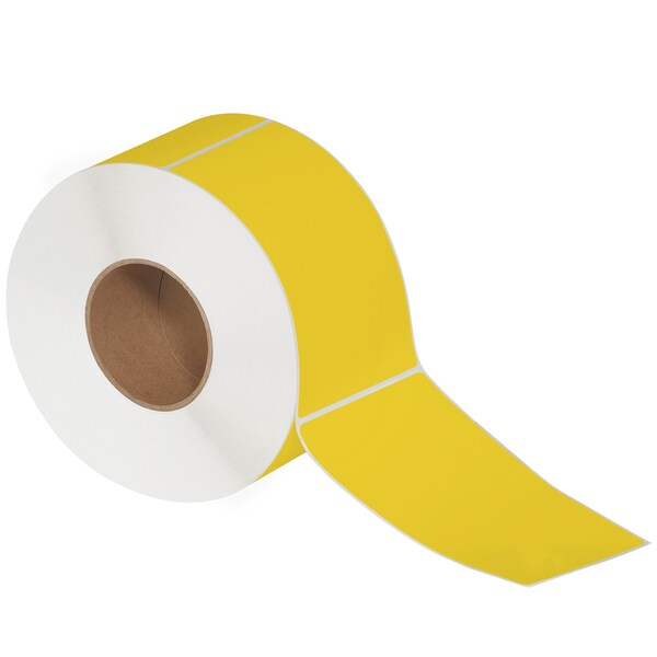 Tape Logic 4 x 6 1/2in Yellow Direct Thermal Labels - THL550