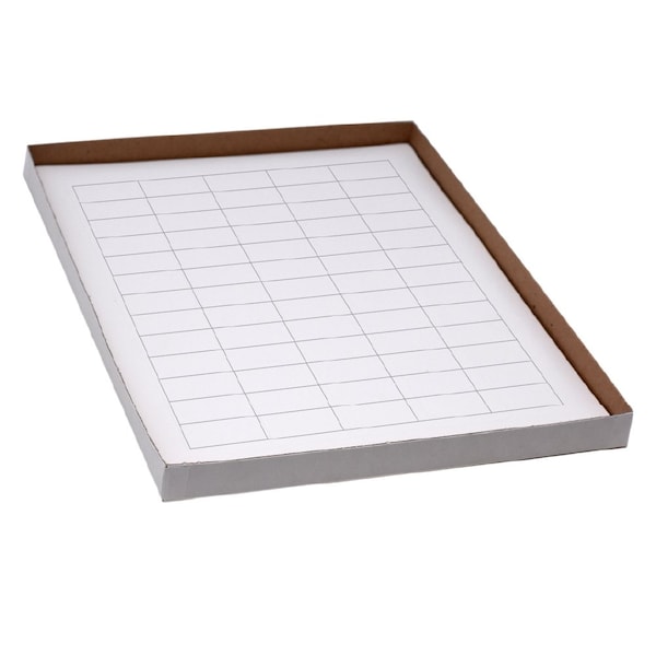 Globe Scientific Label Sheets, Cryo, 38x19mm, for General Use, 20 Sheets, 60 Labels per Sheet, White, 1200PK - LCS-38X19W
