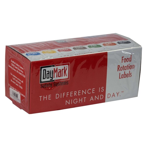 Daymark Daymark Move Mark Dot Box 7 Day 1" Starter Box Label, PK1000 - IT111183B