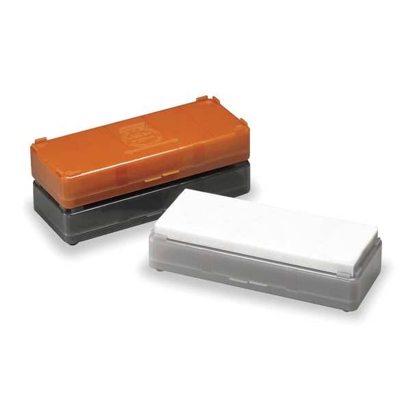Norton Abrasives Combination Grit Benchstone, 8 in W, 2 in L, 1 in H, Aluminum Oxide, Gray - 61463685755