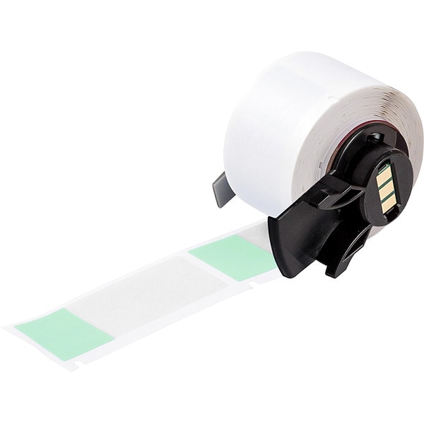 Brady Label, 1 in W, Clear; Green - M6-21-427-GR