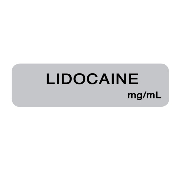 Nevs Lidocaine Strength_mg/ml 1/2" x 1-1/2" Gray w/Black - SANTW-0085