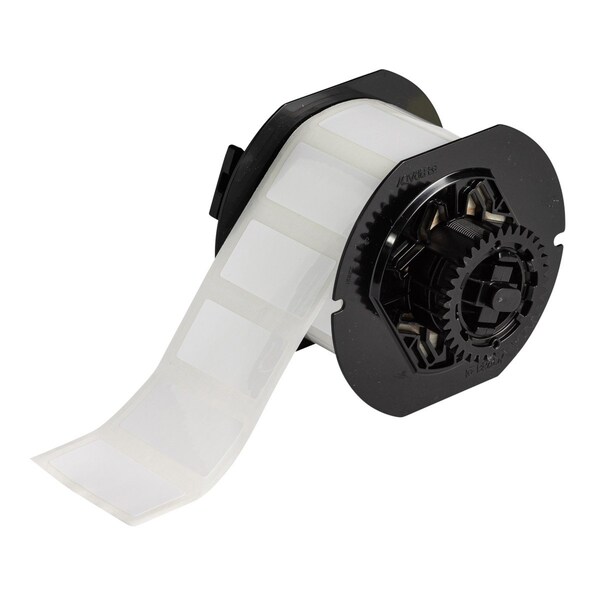 Brady B33 Series PermaShield Glossy WT Polyester Labels 1 in H x 2 in W WT 800/RL - B33-23-423