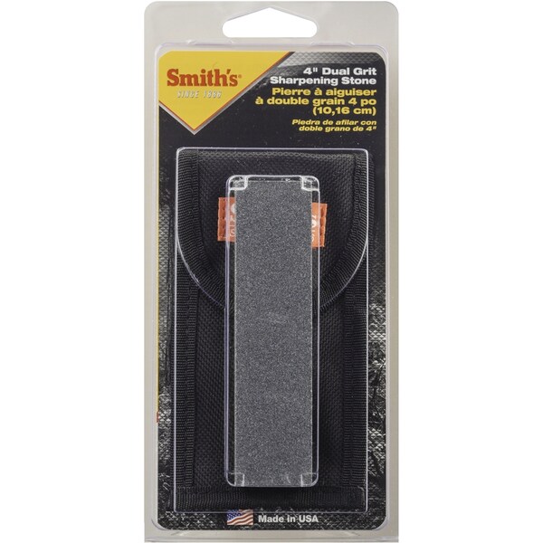 Smiths Consumer Products 2023 Smith'S 4In Dual Grit Sharpening Stone W/Pouch - SMI-50921
