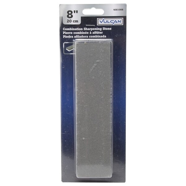 Vulcan Sharpening Stone, 8 in L, 2 in W, 1 in Thick, 120,240 Grit, Coarse and Fine, Silicon Carbide Abrasive - CLP0034S-8