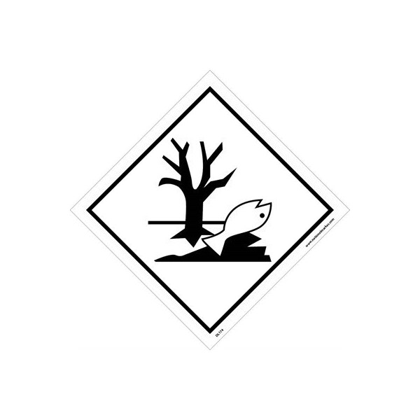 Nmc Marine Pollutants Graphic Dot Placard Label, Material: Pressure Sensitive Vinyl - DL174ALV