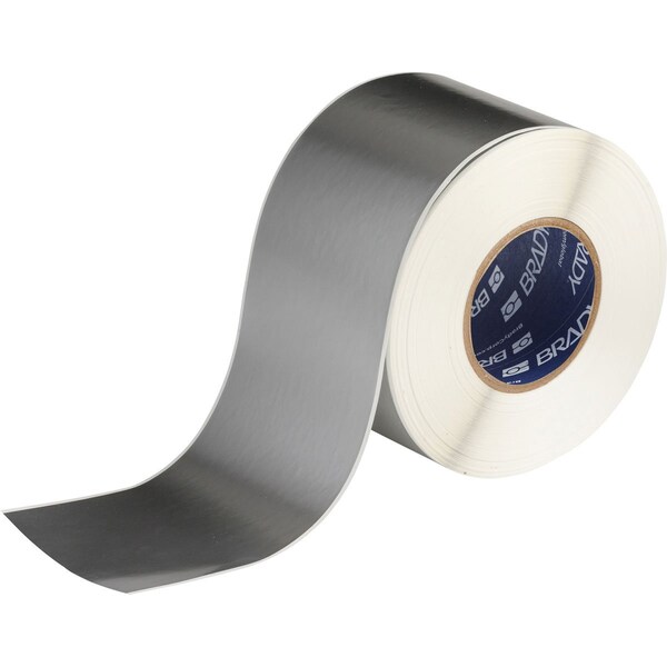 Brady Weather Resistant Polyester Outdoor Labels 4 in W x 300 ft L Silver - THT-107-8591-SL