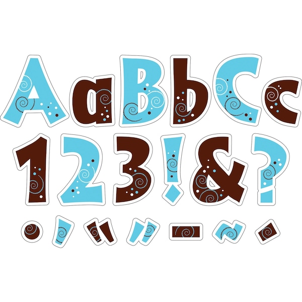 Barker Creek Hot to Dot 4" Letter Pop-Outs, 510/Set - 3633