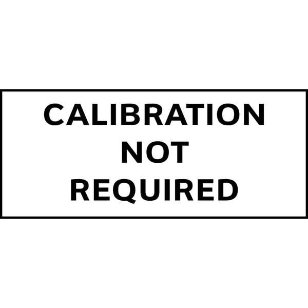 Stranco Calibration Label, English, 5/8in H, PK350, TC-21005 - TC-21005