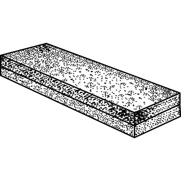 Norton Abrasives Combination Grit Benchstone, 6 in W, 2 in L, 1 in H, Silicon Carbide, Gray - 61463685450