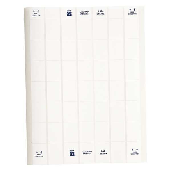 Brady Label, 1 In. W, 1-7/16 In. L, Nylon, PK1000 - LAT-39-799-1