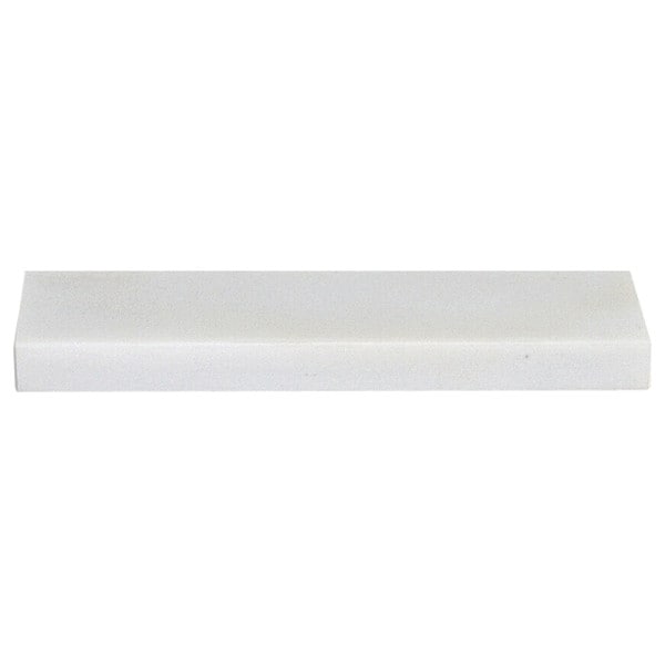 Norton Abrasives Single Grit Benchstone, 4 in W, 1 in L, 3/8 in H, Hard Arkansas, White - 61463687555