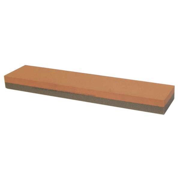 Norton Abrasives Combination Grit Benchstone, 5 in W, 2 in L, 3/4 in H, Aluminum Oxide, 150/400 Grit, Brown - 61463685555