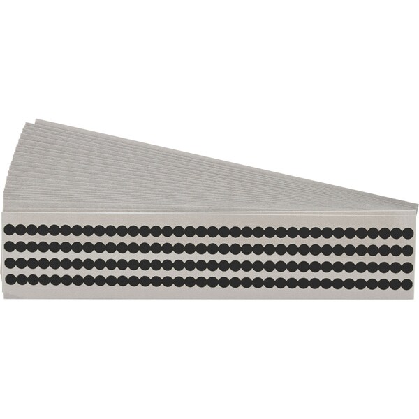Brady Quik-Dot Markers Vinyl 0.250 in Di, PK 25 - QD-25-BK-PK