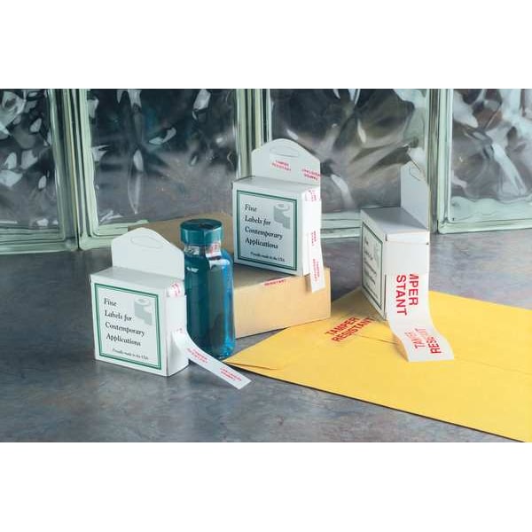 Roll Products Secuirty Tamper Resist Label, PK500 - 48468