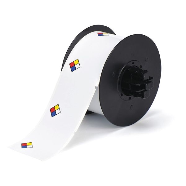 Brady Label, Red/Yellow/Blue/White, Labels/Roll: 365 - B30-244-595-NFPA