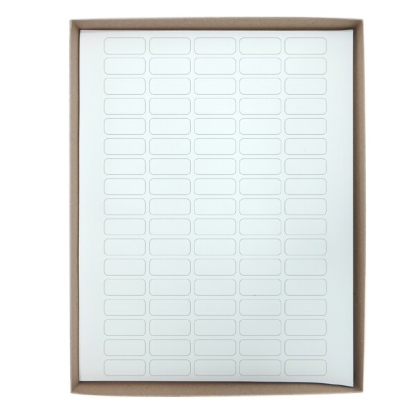 Nevs Cryo Label Laser Sheets 33x13mm for 1.5-2ml Tubes White - LCL-12114-W