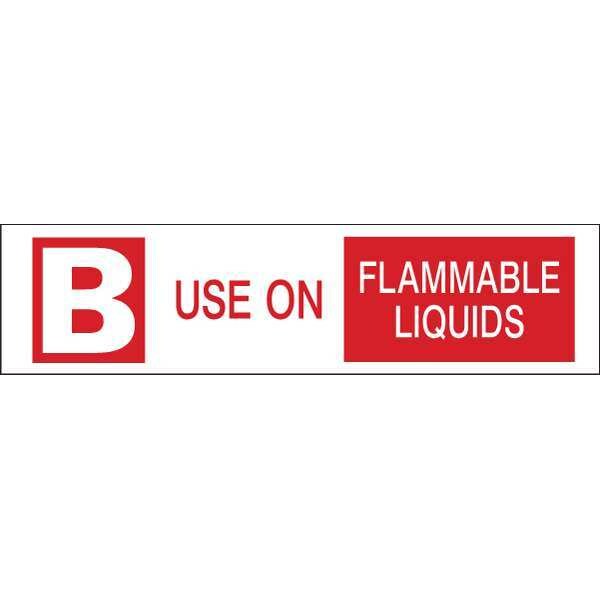 Brady Fire Extinguisher Label, 1-1/2inHx6inW, 95223 - 95223