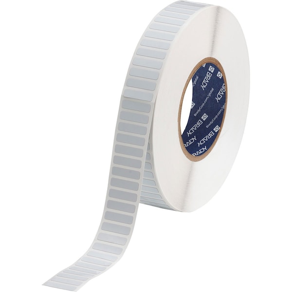 Brady Laser Markable Glossy White Polyimide Labels 0.25 in H x 1 in W White 10000/RL - LZR-103-732-10
