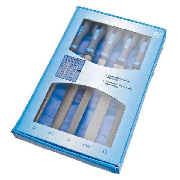 Pferd 16078 8in File Set 531-WRU 5 Machinist files in pouch - 16078-PFERD