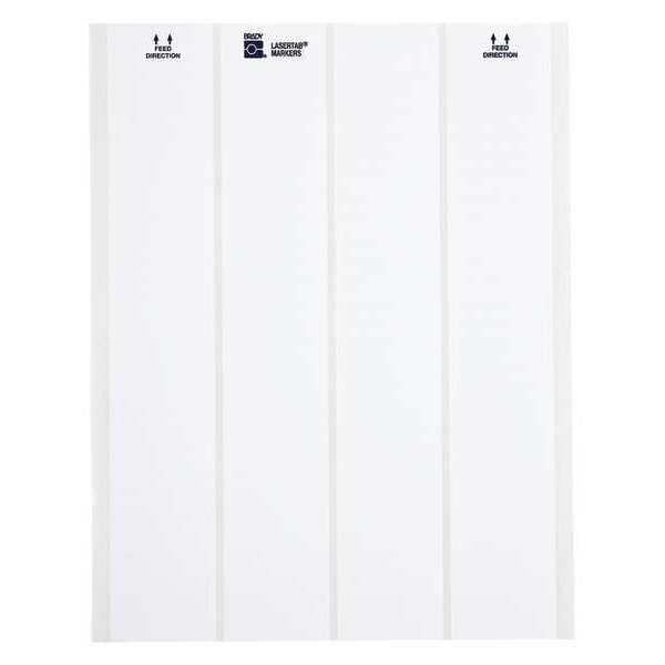 Brady Label, 1 In. W, 1 In. L, Polyester, PK1000 - LAT-58-361-1