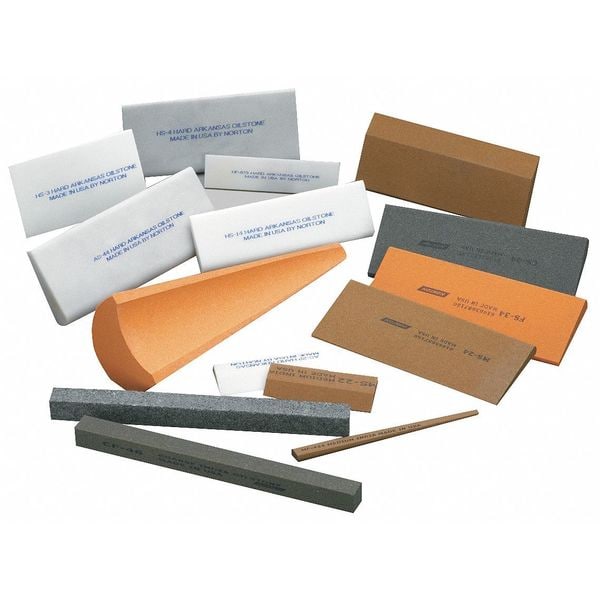 Norton Abrasives Sharpening File, Sq, A/O, Orange/Brn, Fine - 61463686110
