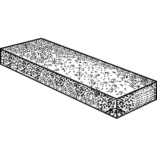 Norton Abrasives Sharpening File, Sq, A/O, Orange/Brn, Fine - 61463686065