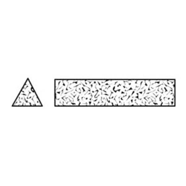 Norton Abrasives Sharpening File, Tri, A/O, Orange/Brn, Fine - 61463686245