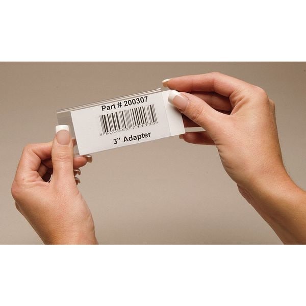 Tri-Dex Label Holder, Snap-In, 1-3/4x4 In, PK25 - TR-1754