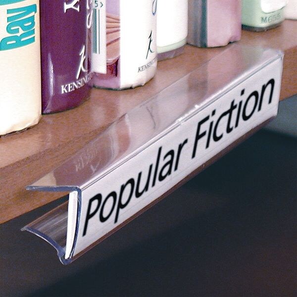 Aigner Index Shelf Clip Label Holder, 7/8INX6IN, PK10 - WSC-1006