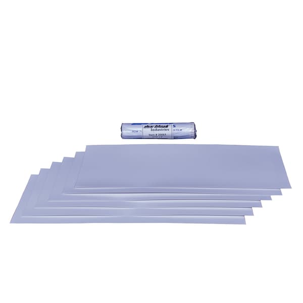 American Hawk Industrial Sandblast Window Film Replacement  23.75"x9" 6 Pack - 20061